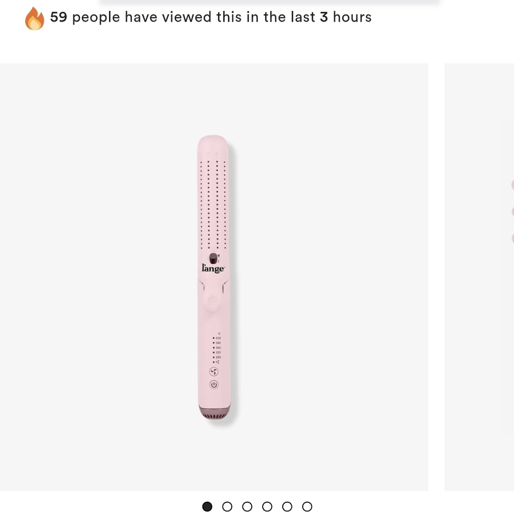 L'ange Pink Hair Straightener